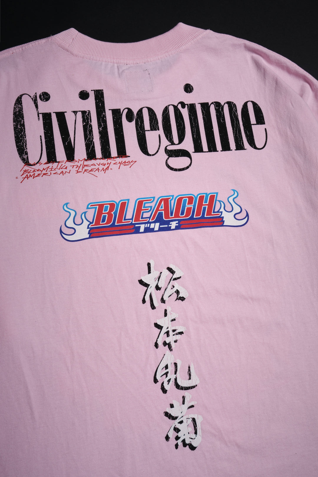 Rangiku's Chaos 199X Oversized Tee in Baby Pink