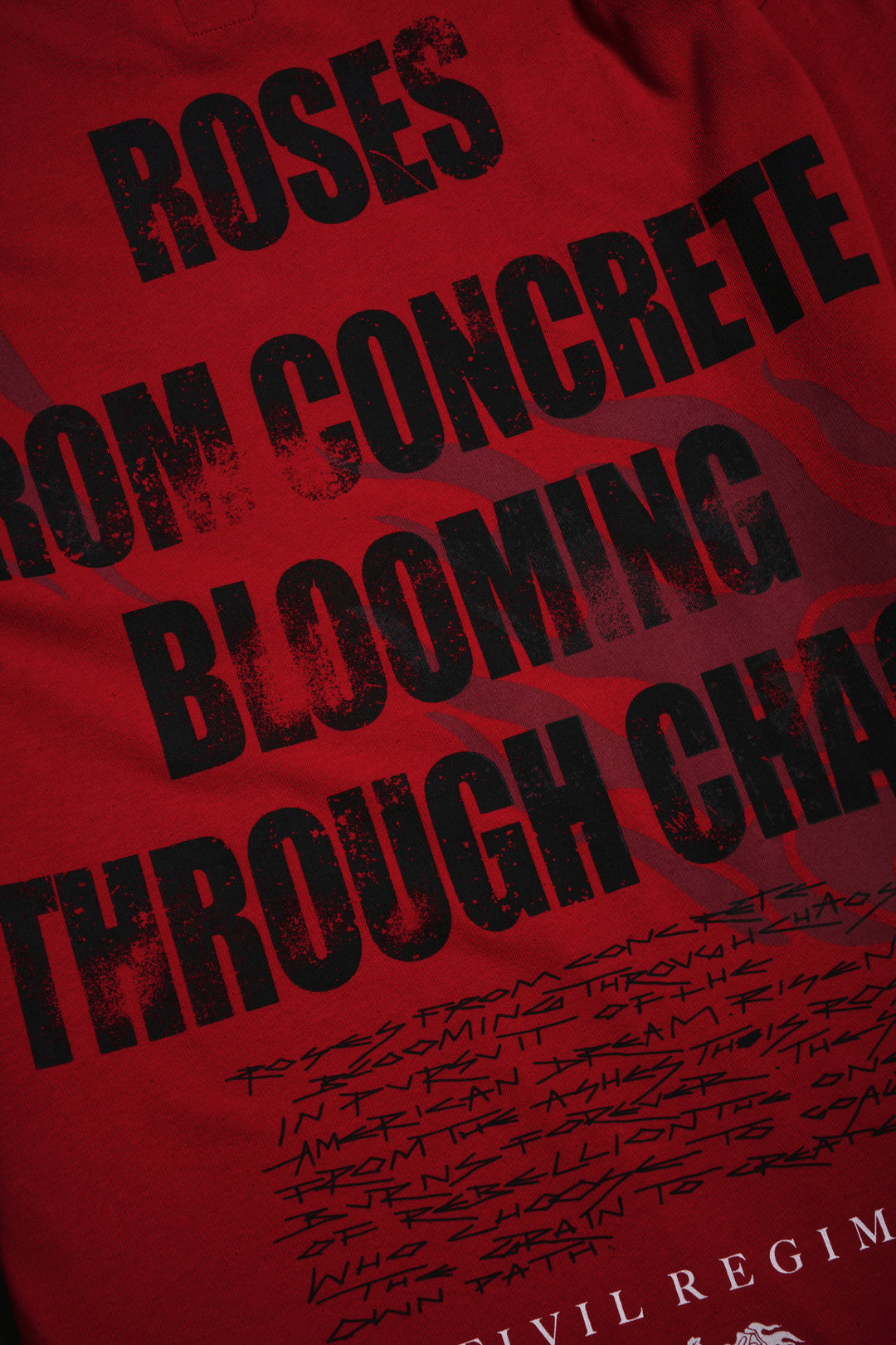 City Rage American Classic Oversized Tee in Radiant Red