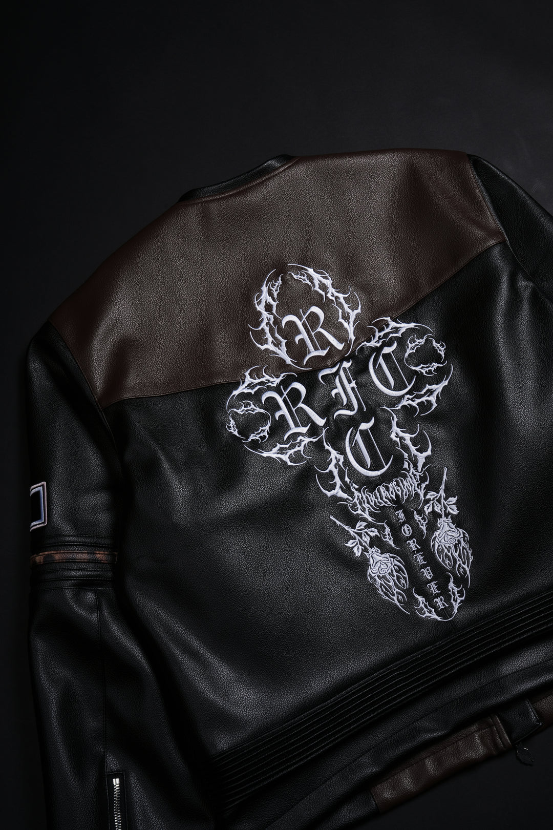 Rider's Rebellion Leather Jacket in Black/Brown