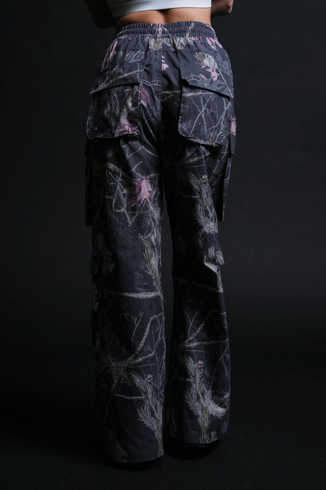 Burning Rose Ultra Wide Leg Pants in Bankai Camo