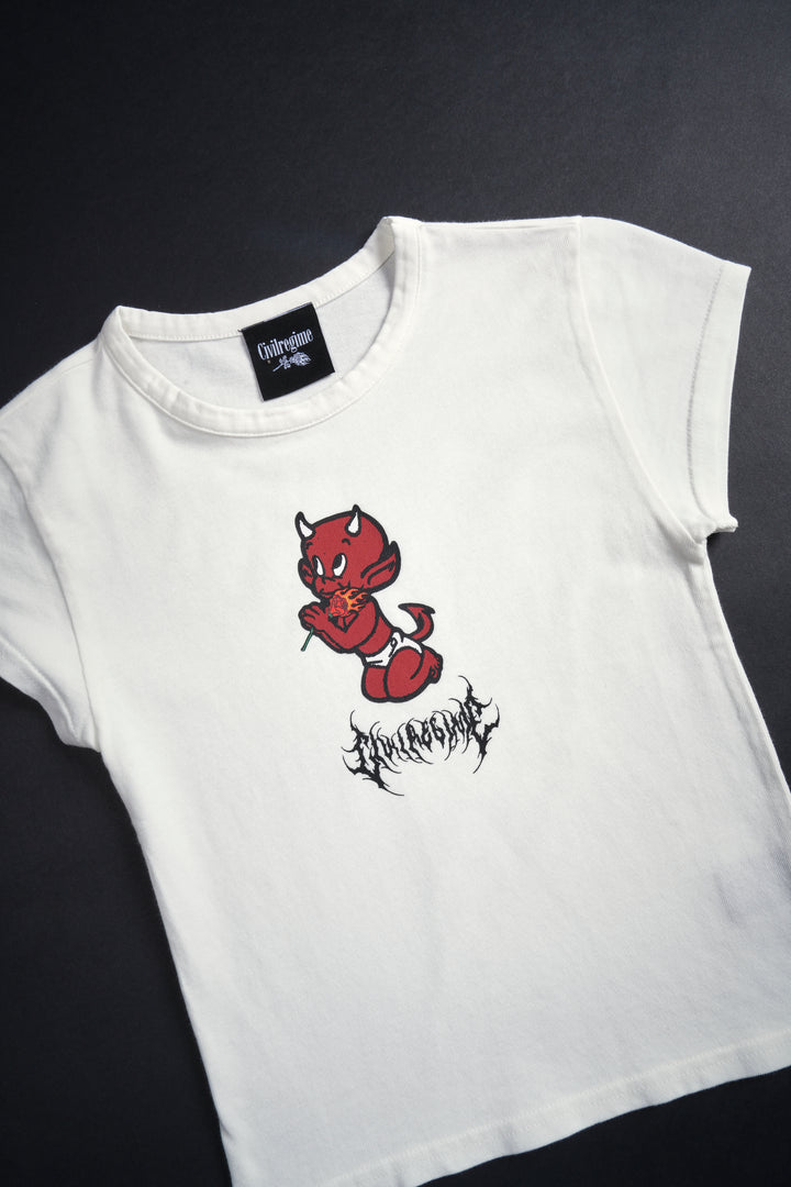 Devil Child Baby Tee in Butter
