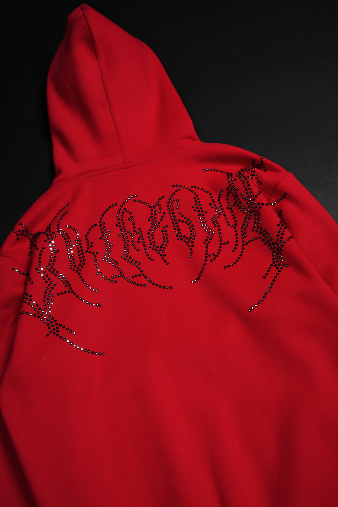 Concrete Stone Regime Hoodie in Red