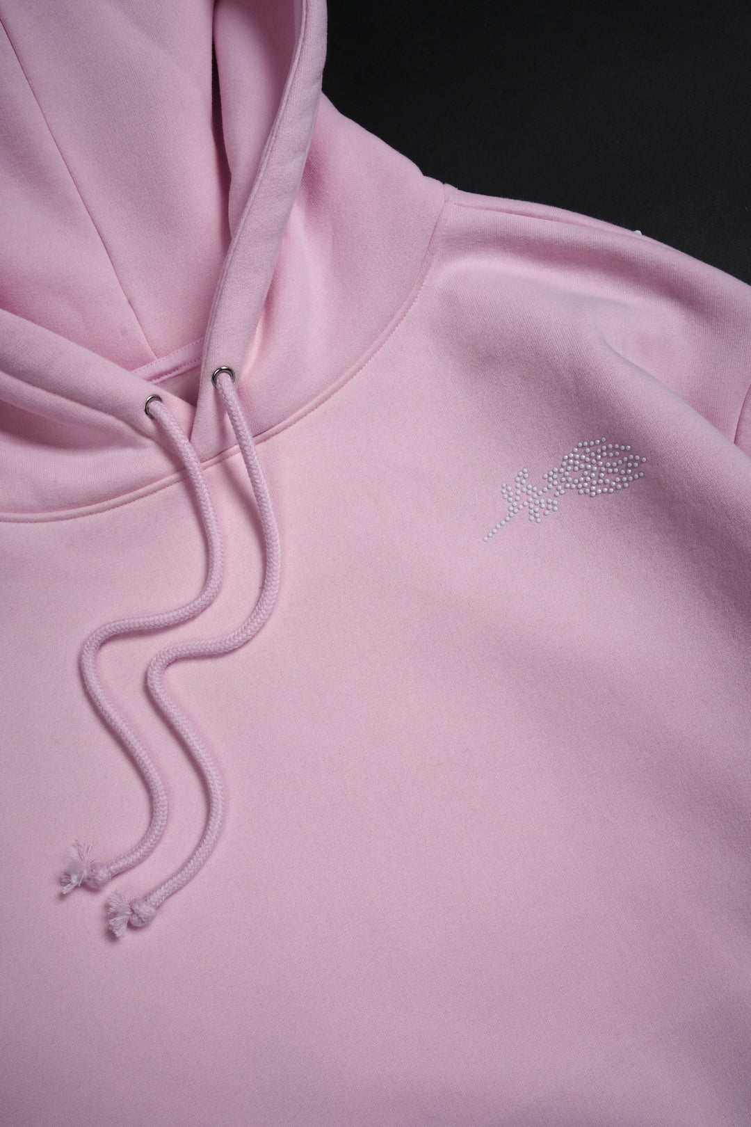 Concrete Stone Regime Hoodie in Baby Pink