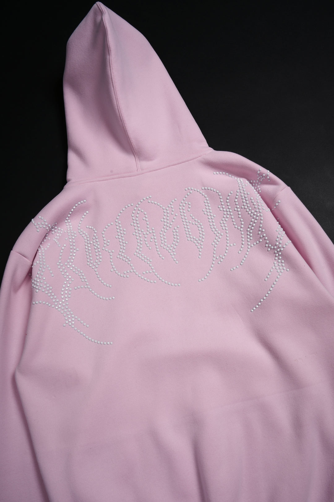 Concrete Stone Regime Hoodie in Baby Pink