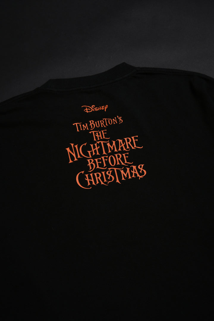Skeleton Grin American Classic Oversized Tee in Black