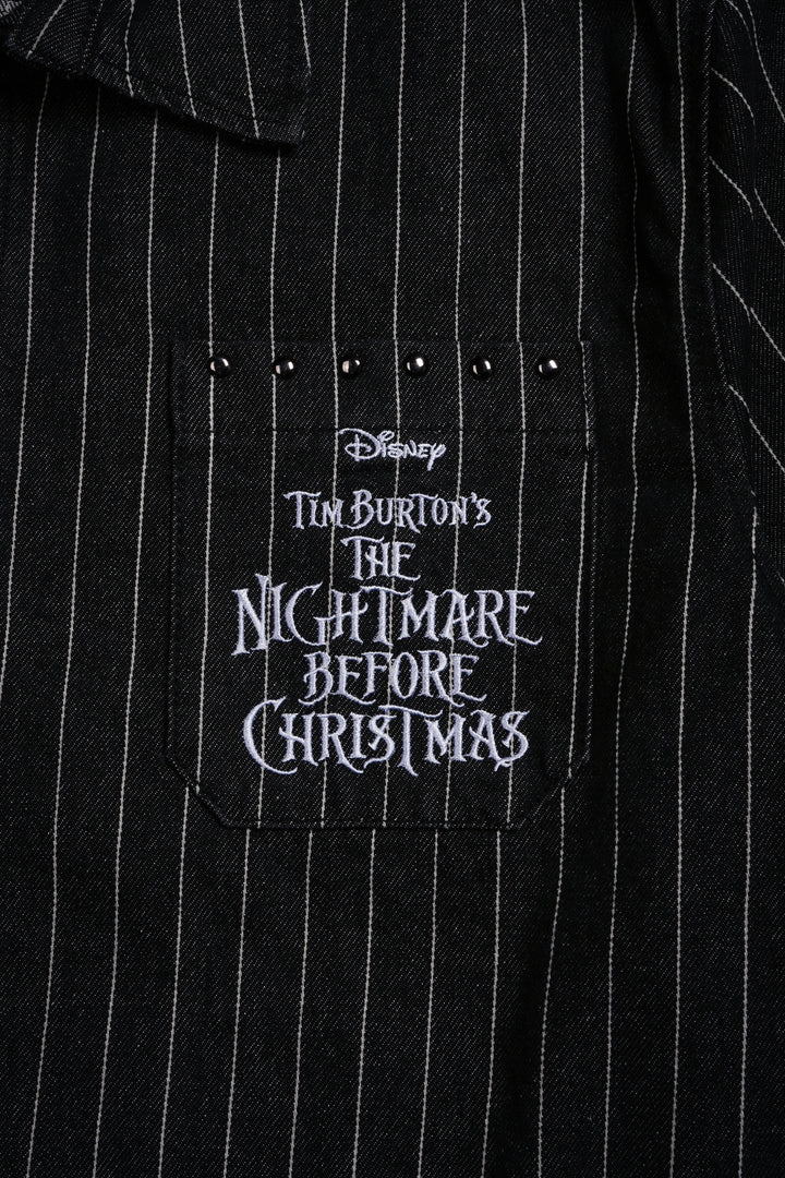 Eternal Love Vince L/S Shirt in Black/White Pinstripe