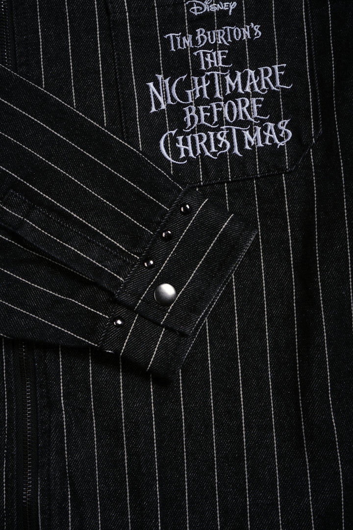 Eternal Love Vince L/S Shirt in Black/White Pinstripe