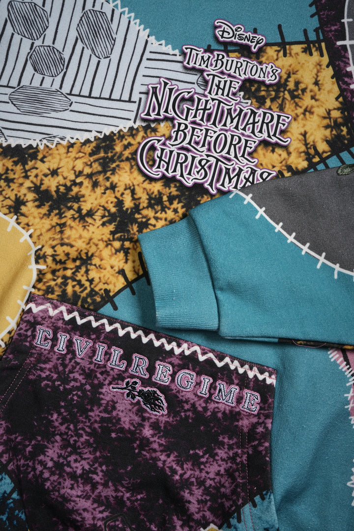 Patch In Chaos Indie Rose Hoodie in Patch Print