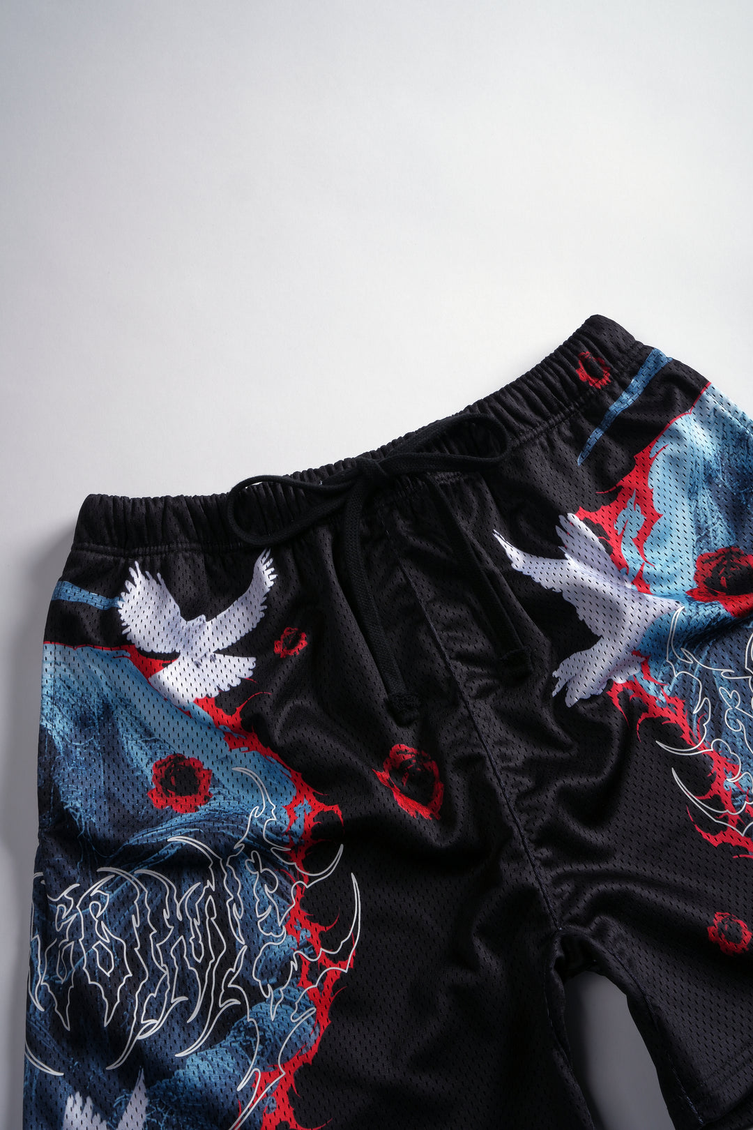 Reaper Of Chaos Mesh Shorts in Black