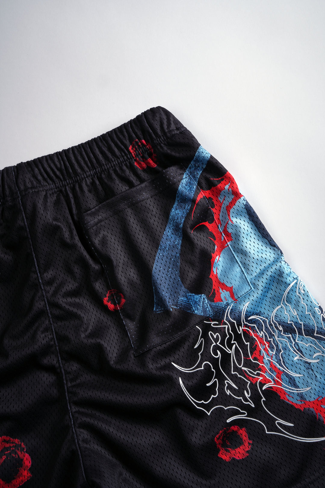 Reaper Of Chaos Mesh Shorts in Black