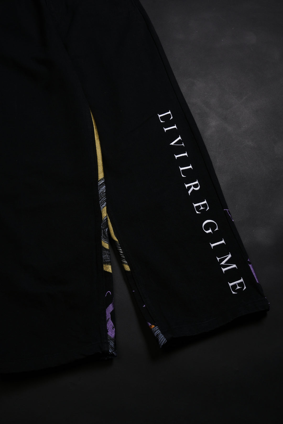 Nightmare Rose Raw Denim Jeans in Black