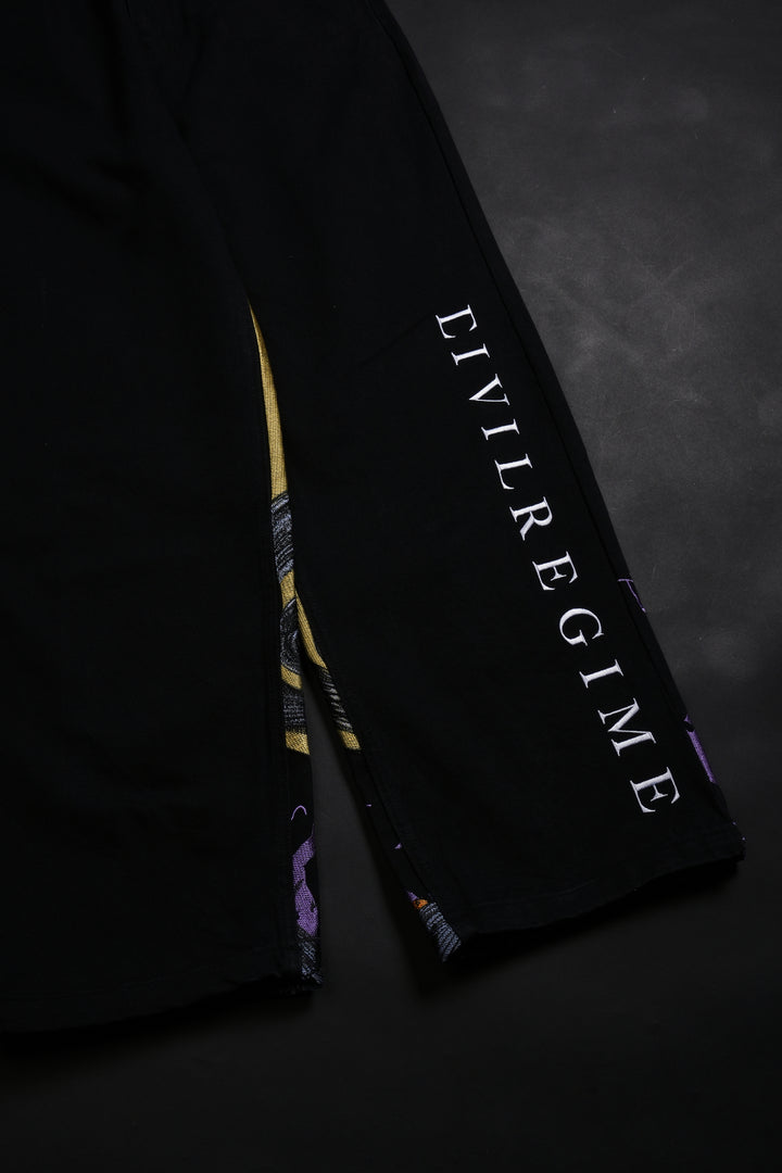 Nightmare Rose Raw Denim Jeans in Black