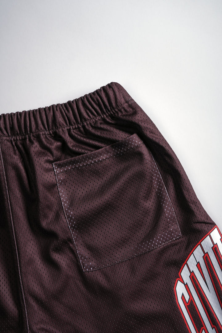 Rose Garden Mesh Shorts in Reaper Brown