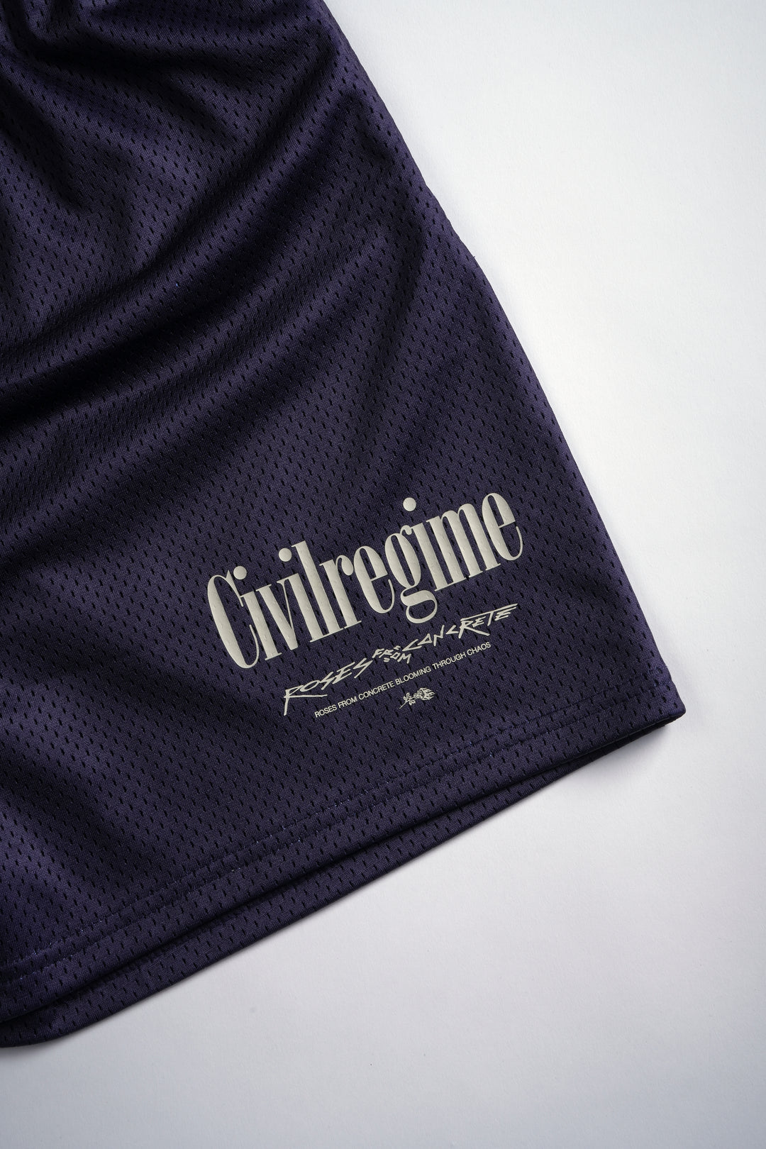 Concrete Rose Mesh Shorts in Future Dusk