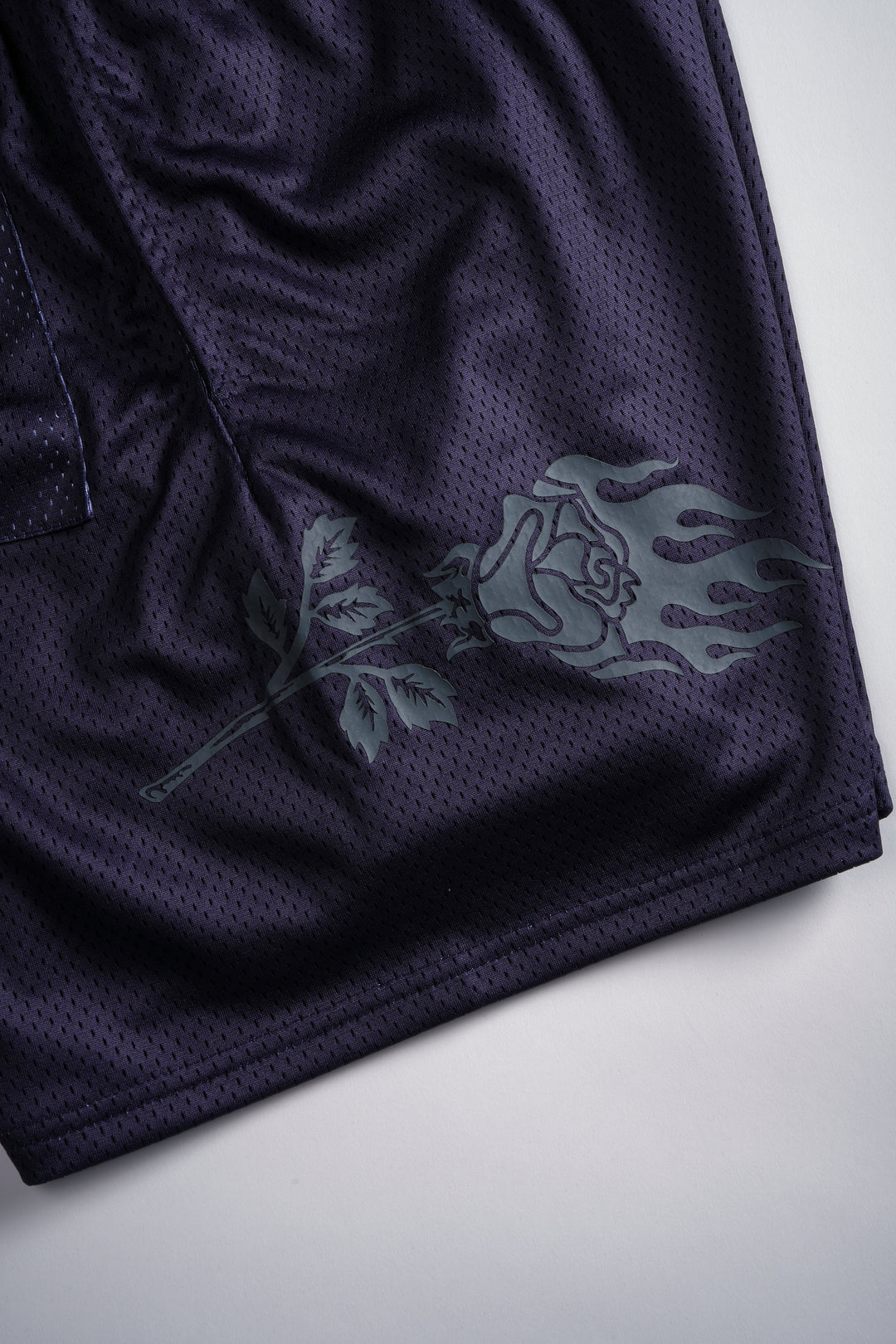 Concrete Rose Mesh Shorts in Future Dusk