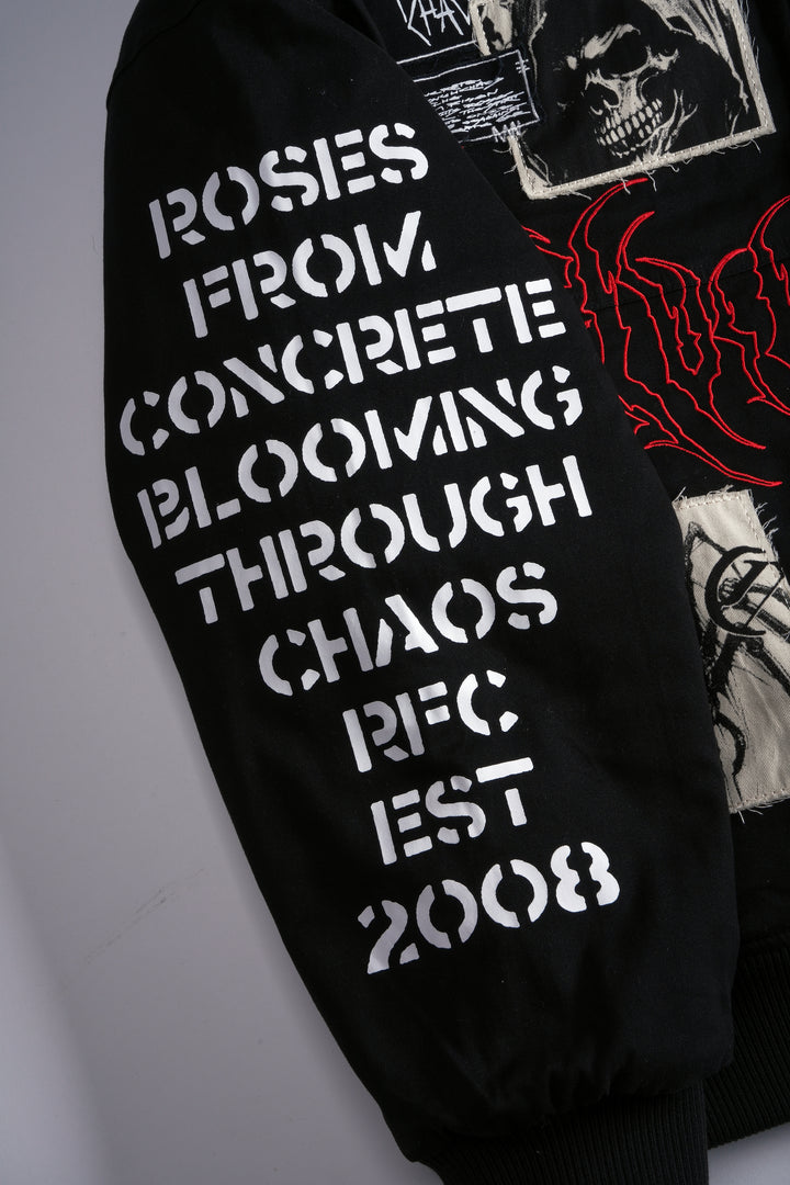 It's Our Time Racing Jacket in Black