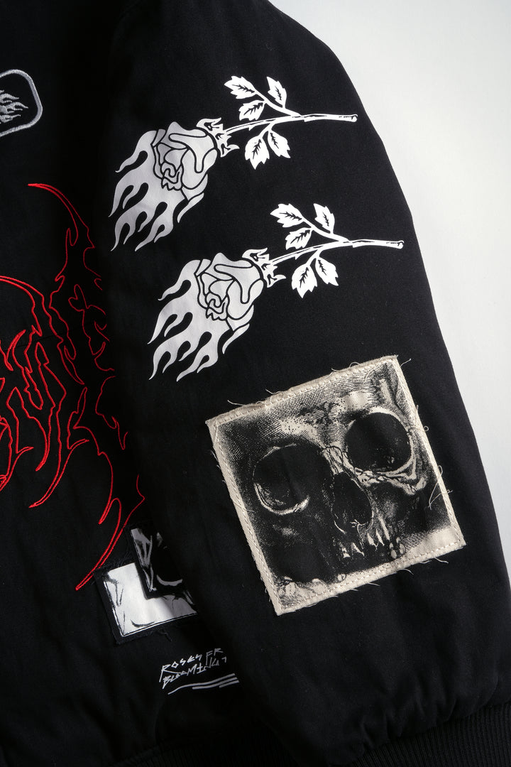 It's Our Time Racing Jacket in Black