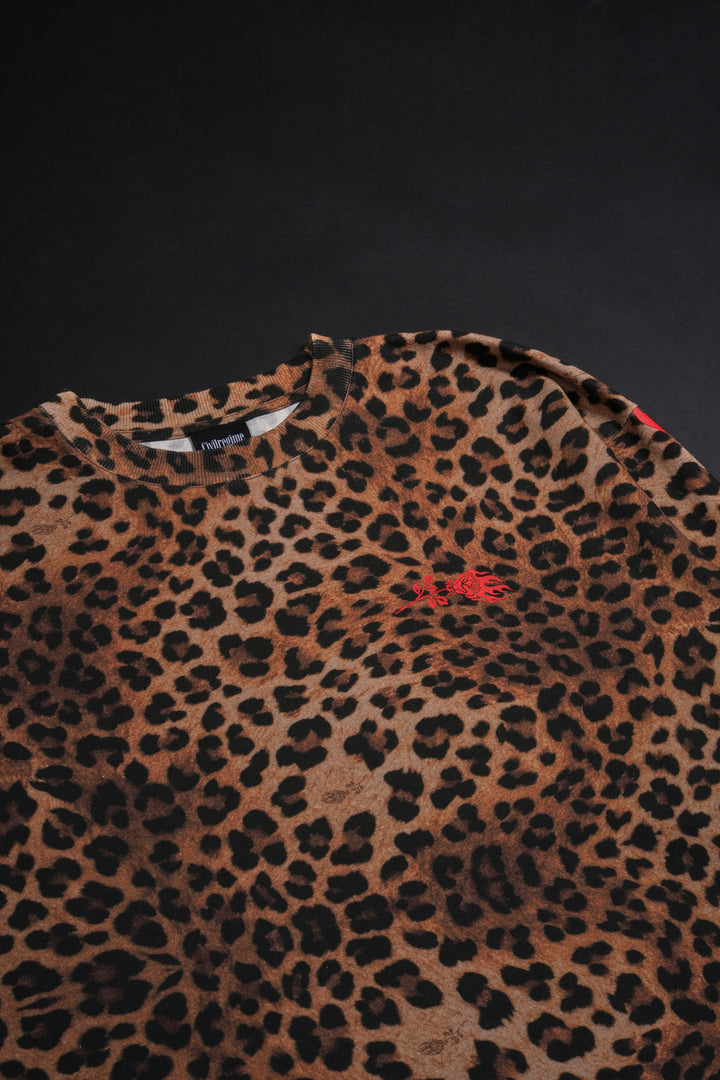 Concrete 199X Oversized Tee in Leopard