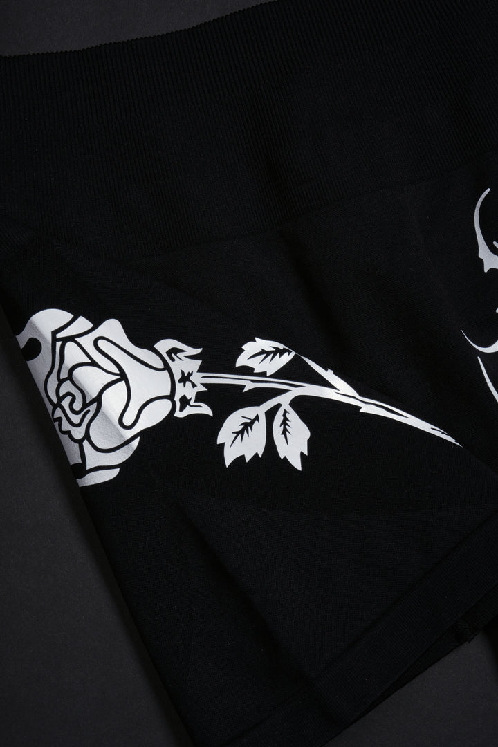 Sigilism Roses Kelly Seamless Shorts in Black