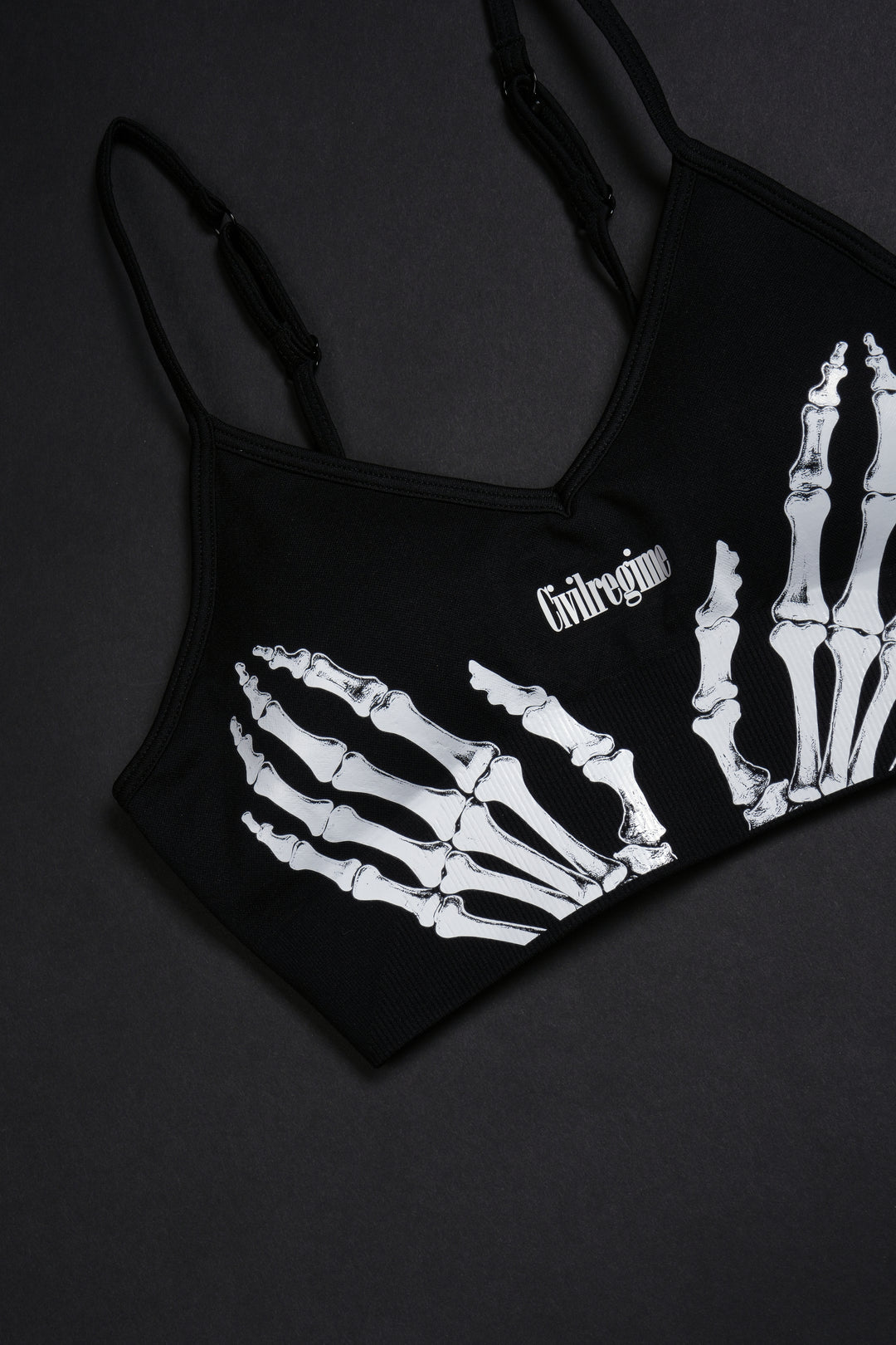 Skull Kelly Seamless Bra in Black