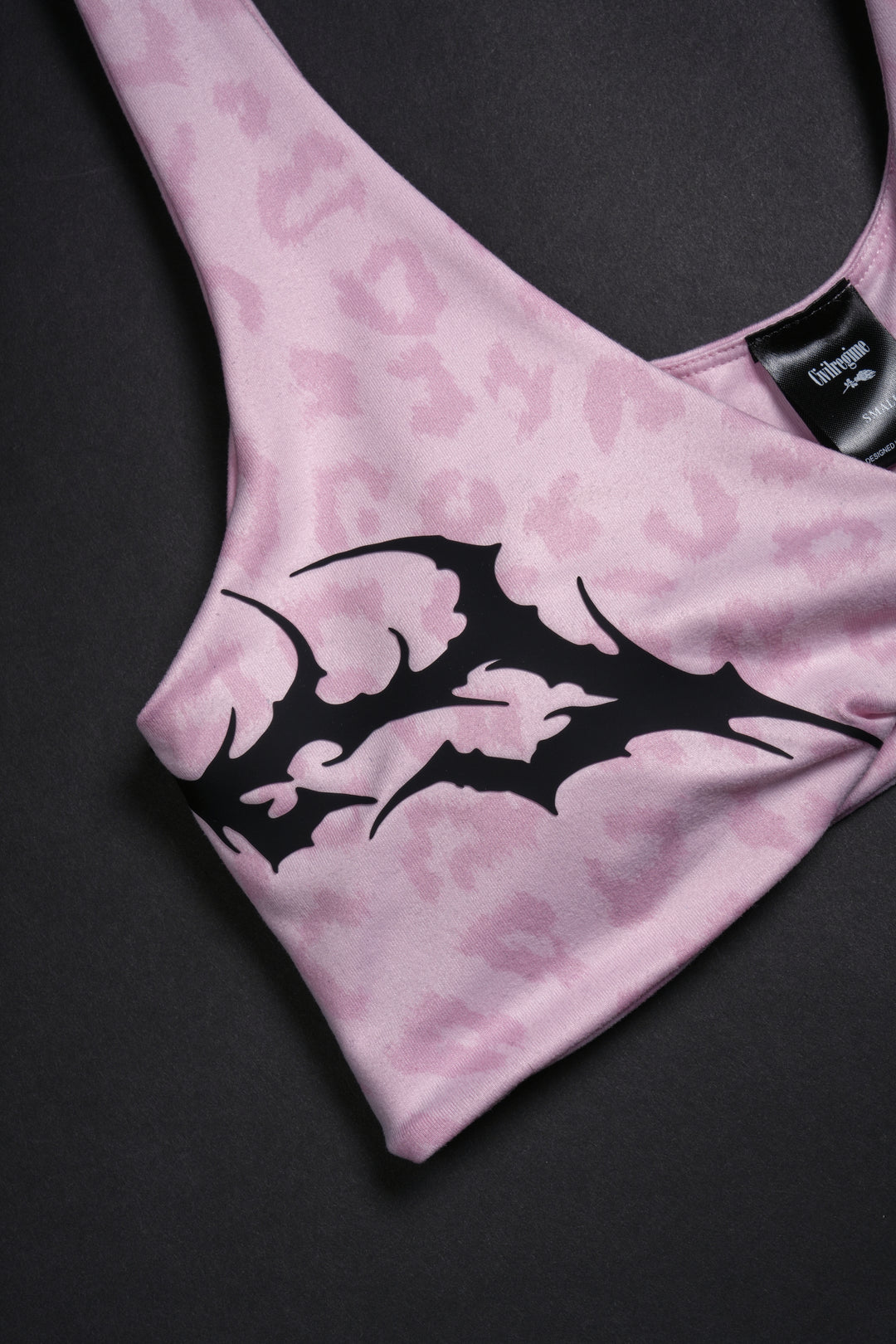 Baby Pink Twist Bra in Baby Pink Cheetah