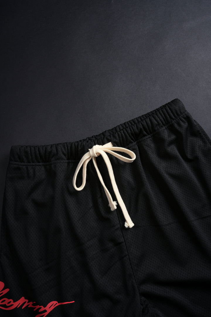 Script Classic Mesh Shorts in Black