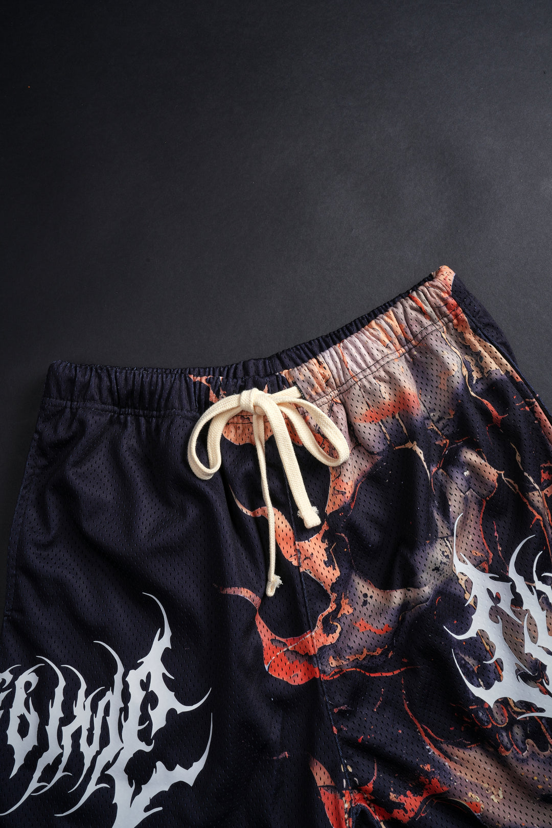 Eternal Burn Mesh Shorts in Black