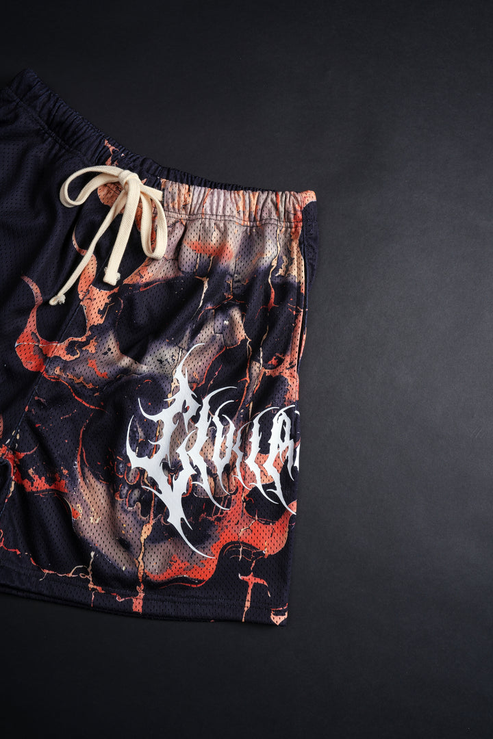 Eternal Burn Mesh Shorts in Black