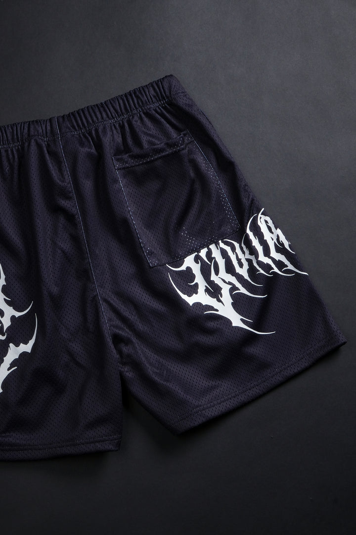 Eternal Burn Mesh Shorts in Black