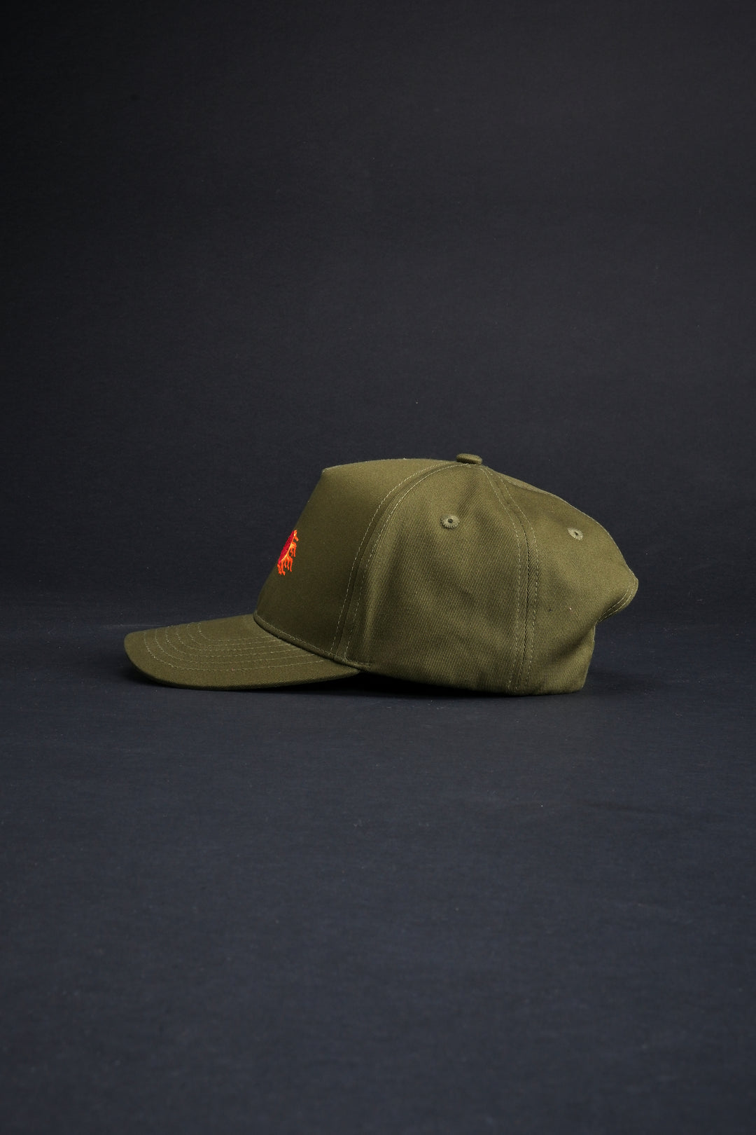 Year Of The Rose 5 Panel Snapback Hat in Olive