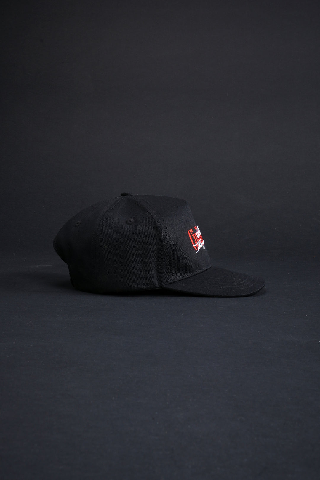 Blooming Through Chaos 5 Panel Snapback Hat in Black