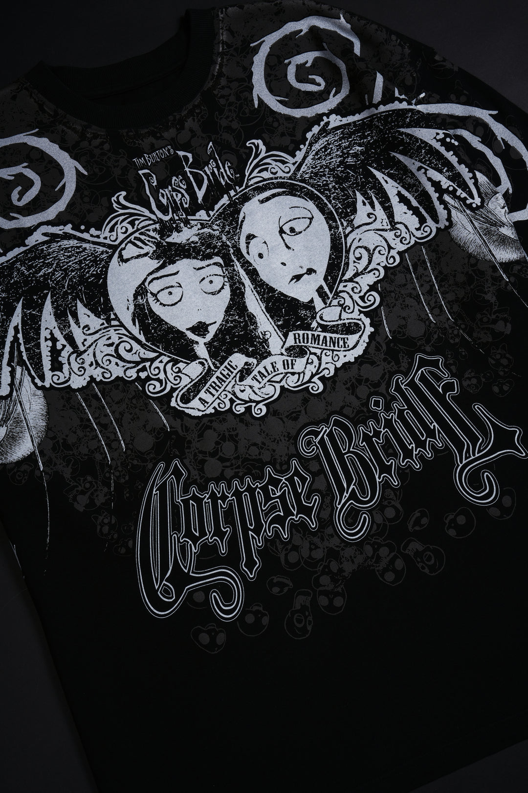 Tragic Romance American Classic Oversized Tee in Black