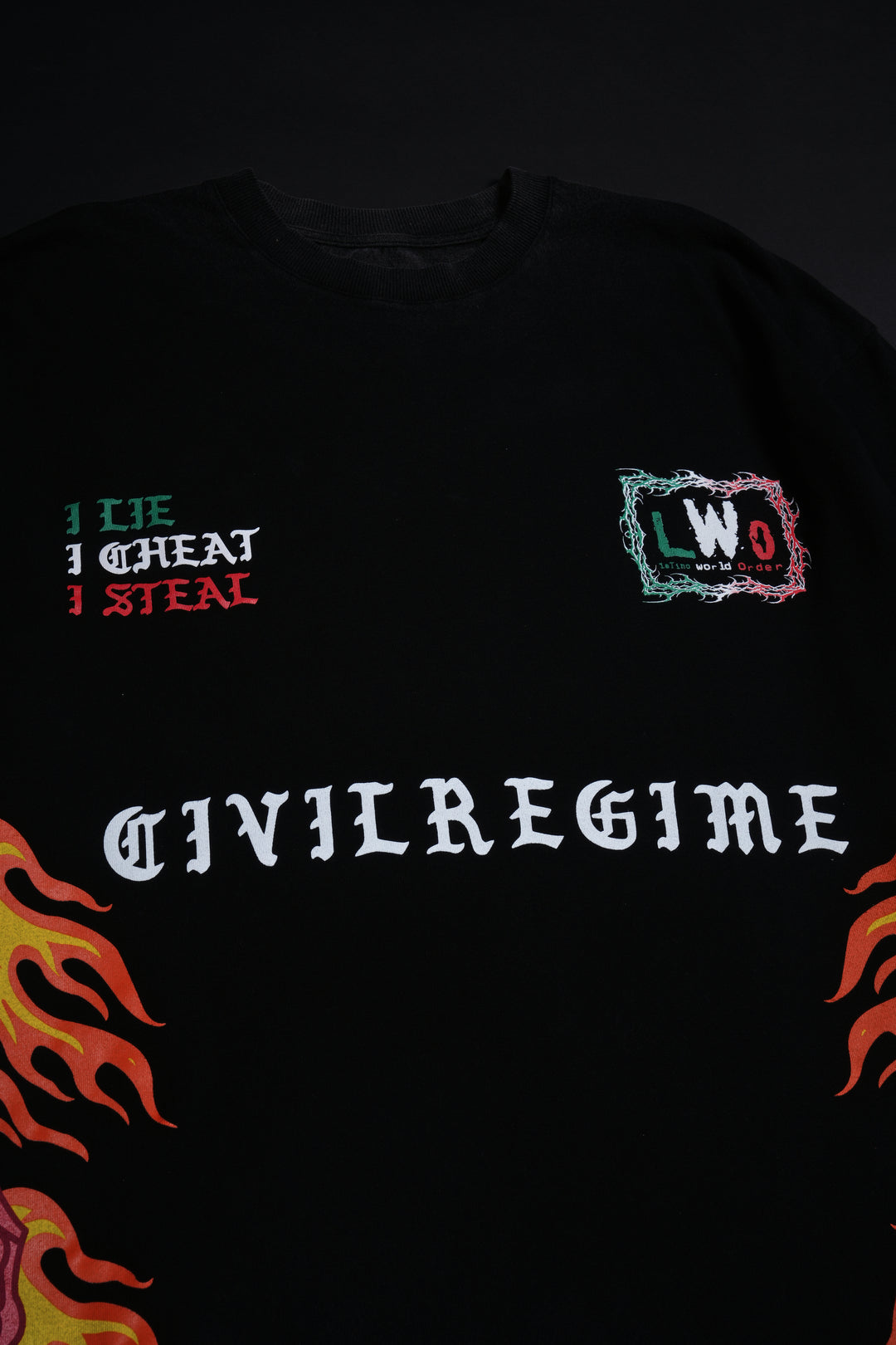 Rose And Rogue American Classic Oversized Tee in Vintage Black