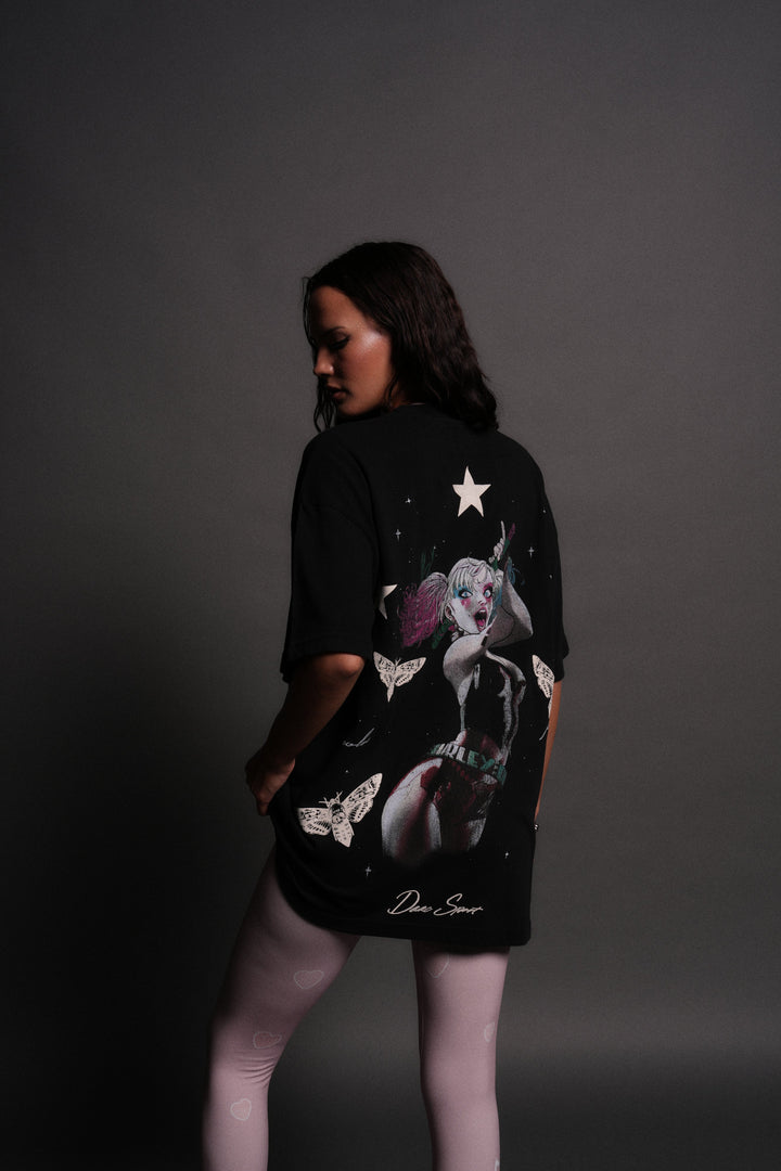 She's a Star Unisex "Premium" Oversized Tee in Black