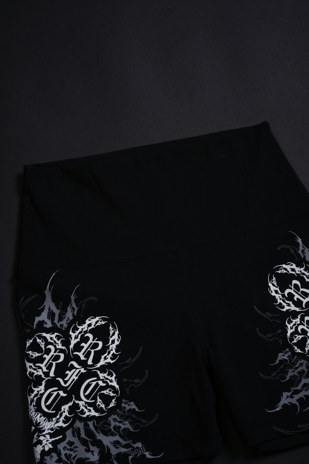 Poison Petals Energy Biker Shorts in Black