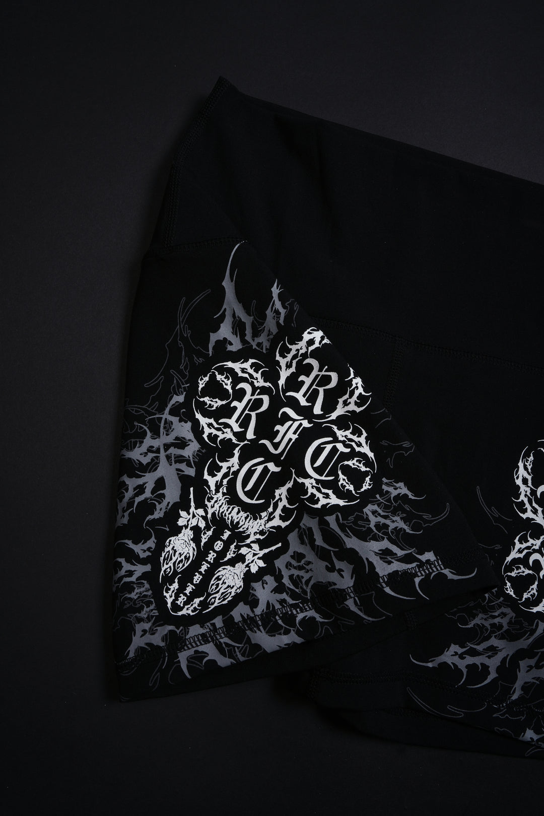 Poison Petals Energy Biker Shorts in Black