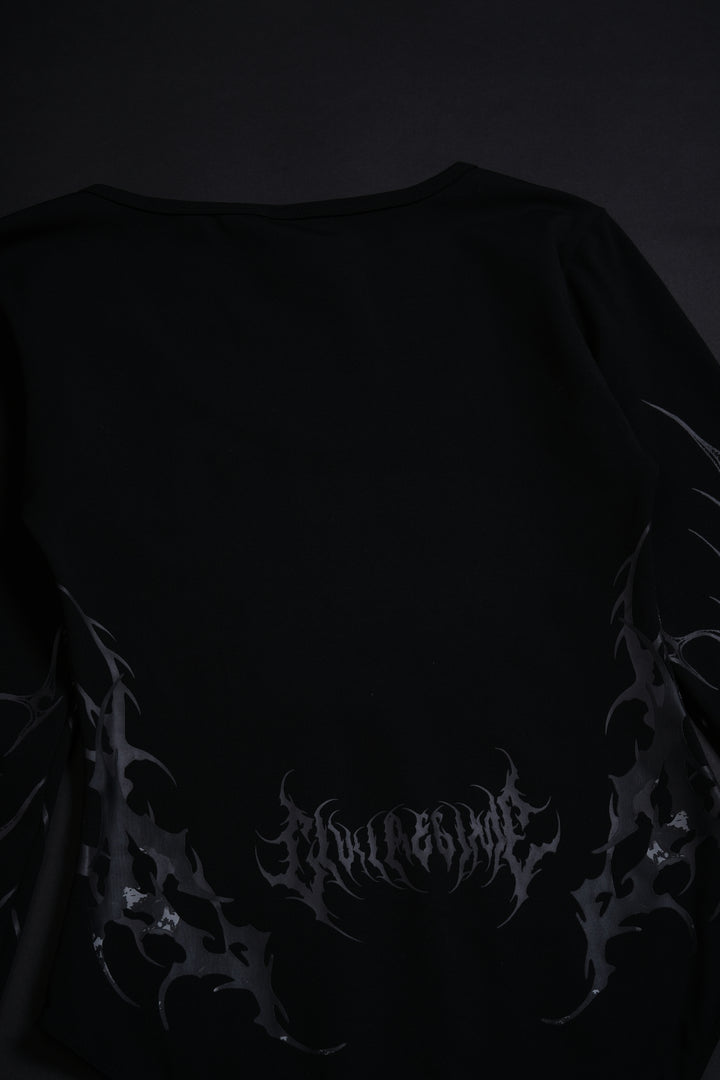 Dark Siren Pookie L/S Bodysuit in Black