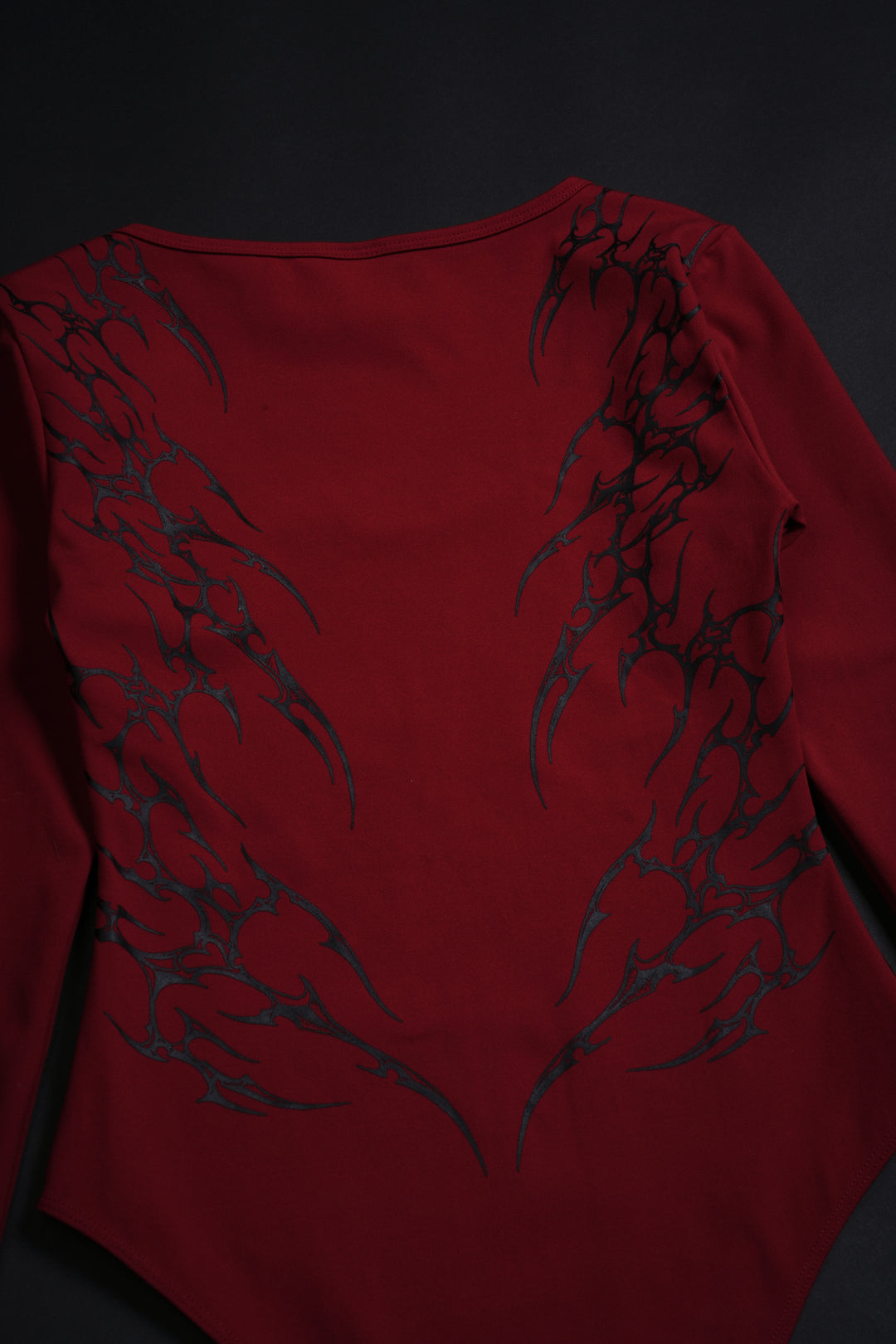 Scarlet Thorne Pookie L/S Bodysuit in Radiant Red