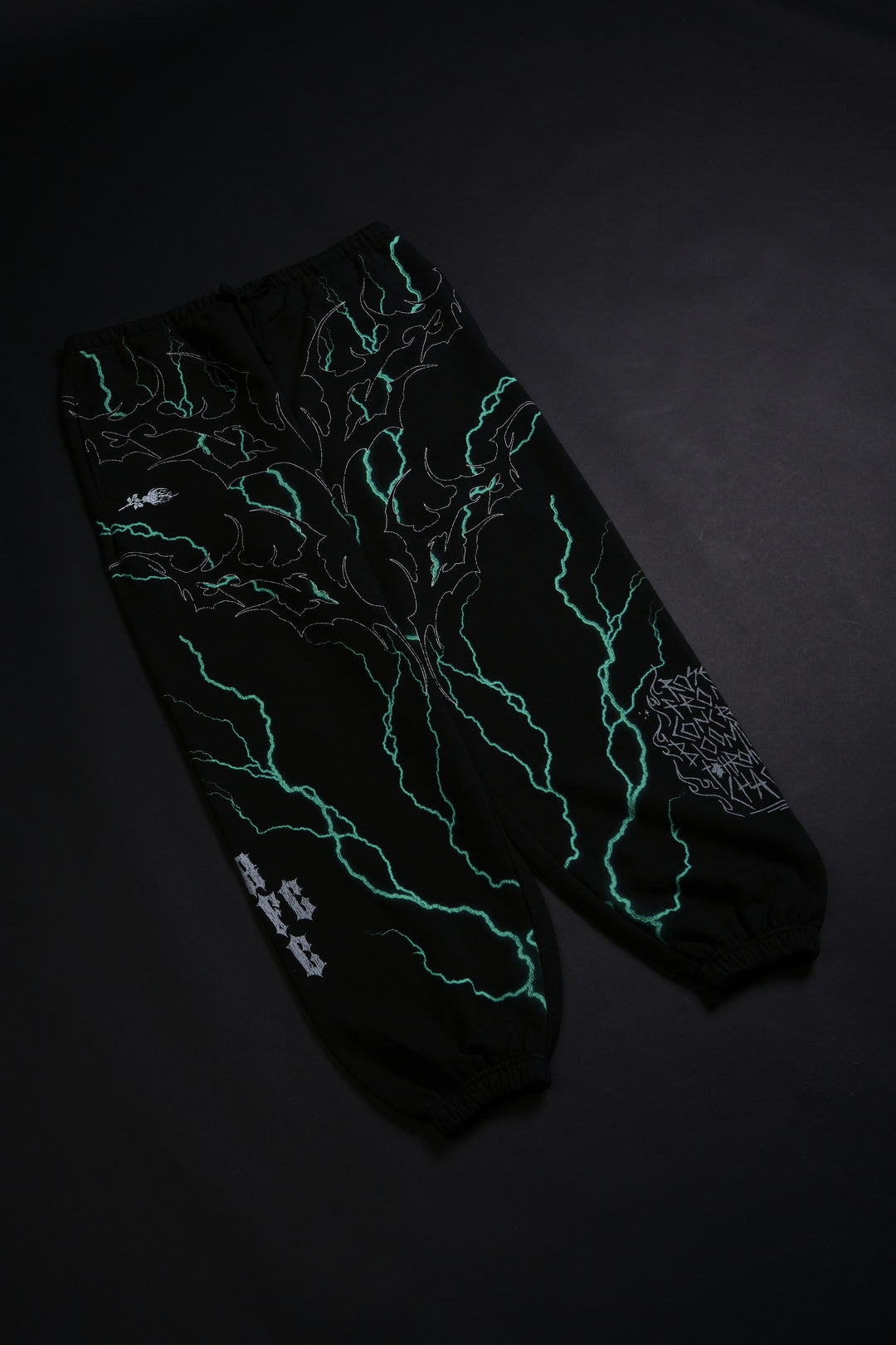 Electric Rage Lounger Sweat Pants in Black