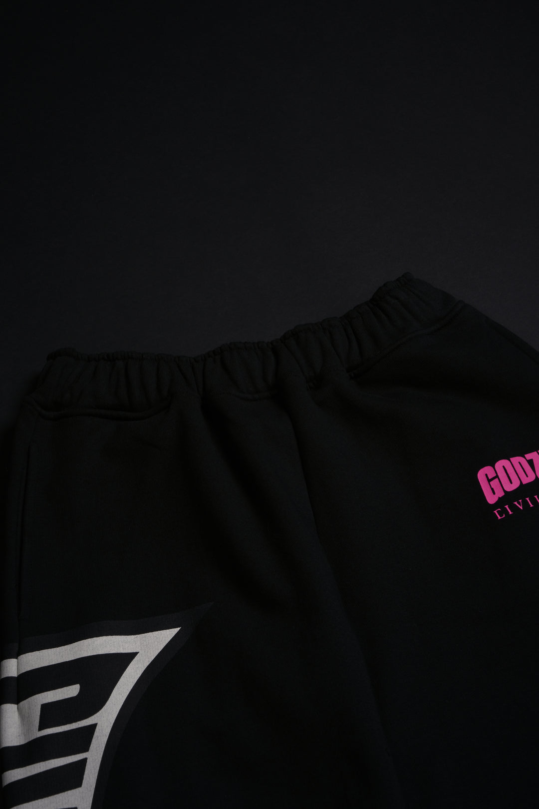 Ultimate Destruction Lowrise Wide Leg Fleece Pants in Black