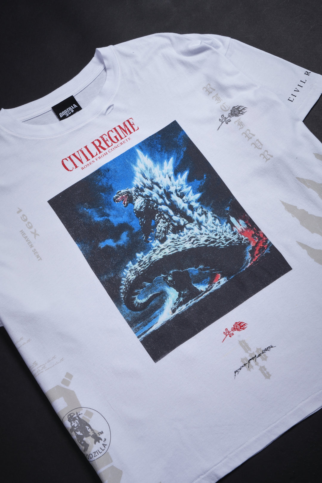 Ocean Chaos Everyday Basic Tee in White