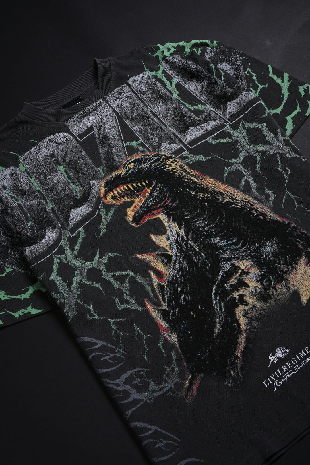 Concrete Rising American Classic Oversized Tee in Vintage Ashes