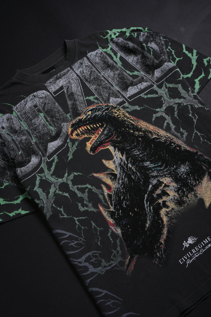Concrete Rising American Classic Oversized Tee in Vintage Ashes