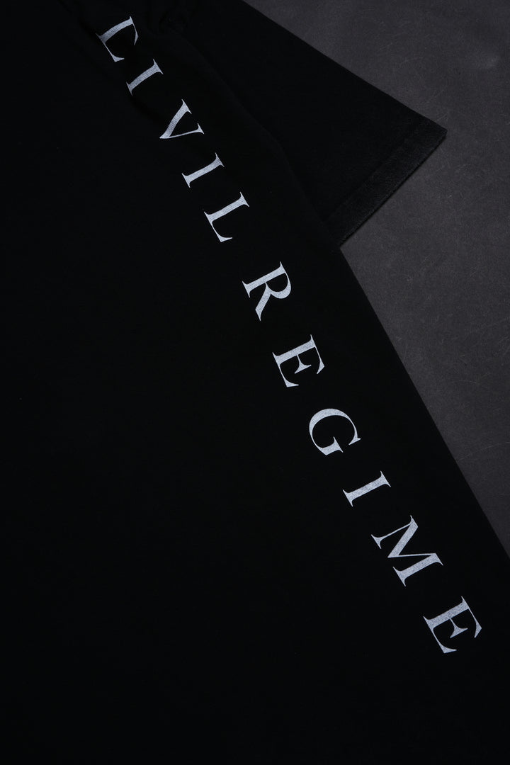 RFC Elegant Script American Classic Oversized Tee in Black