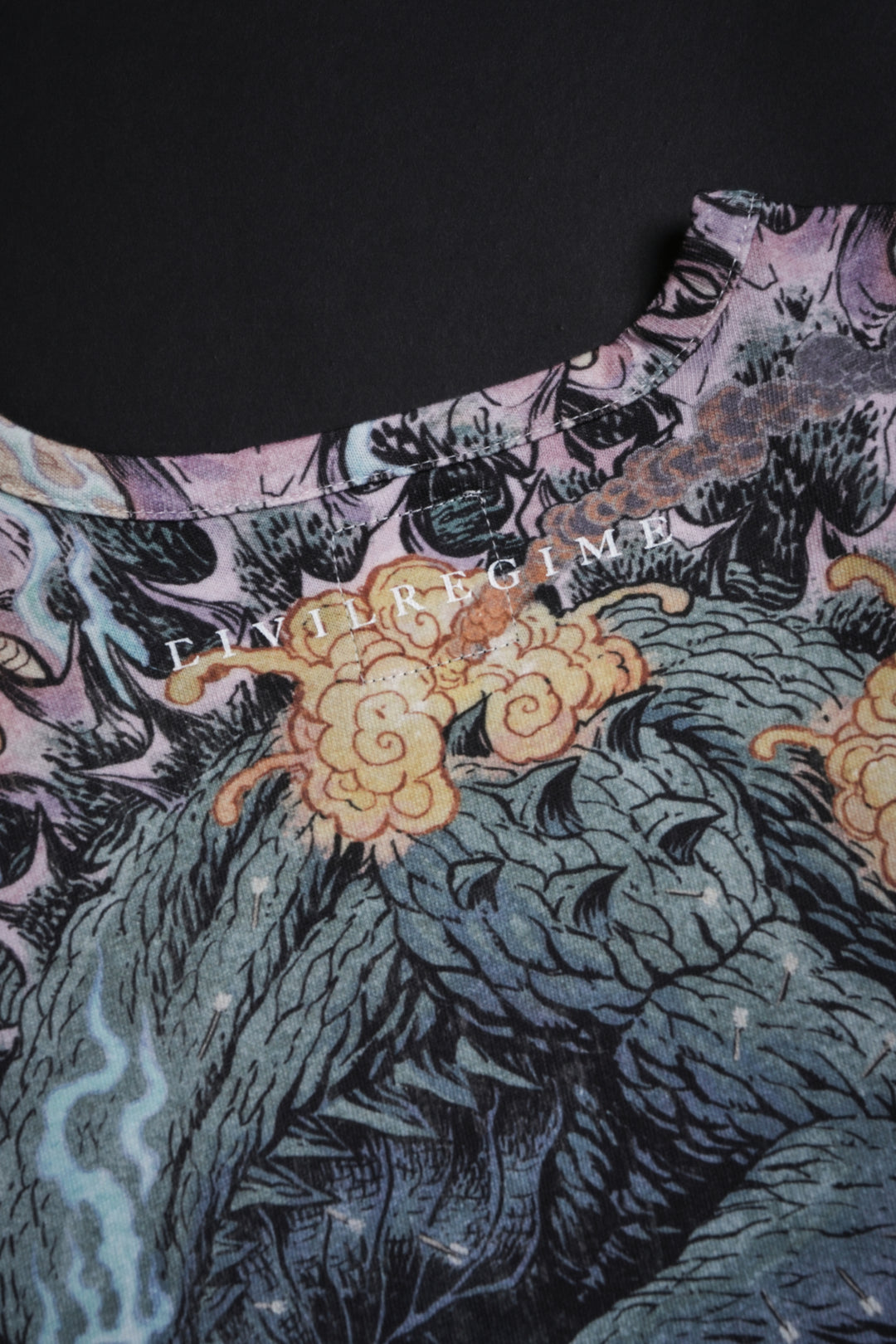 I Heart Godzilla Baby Tee in Godzilla Print