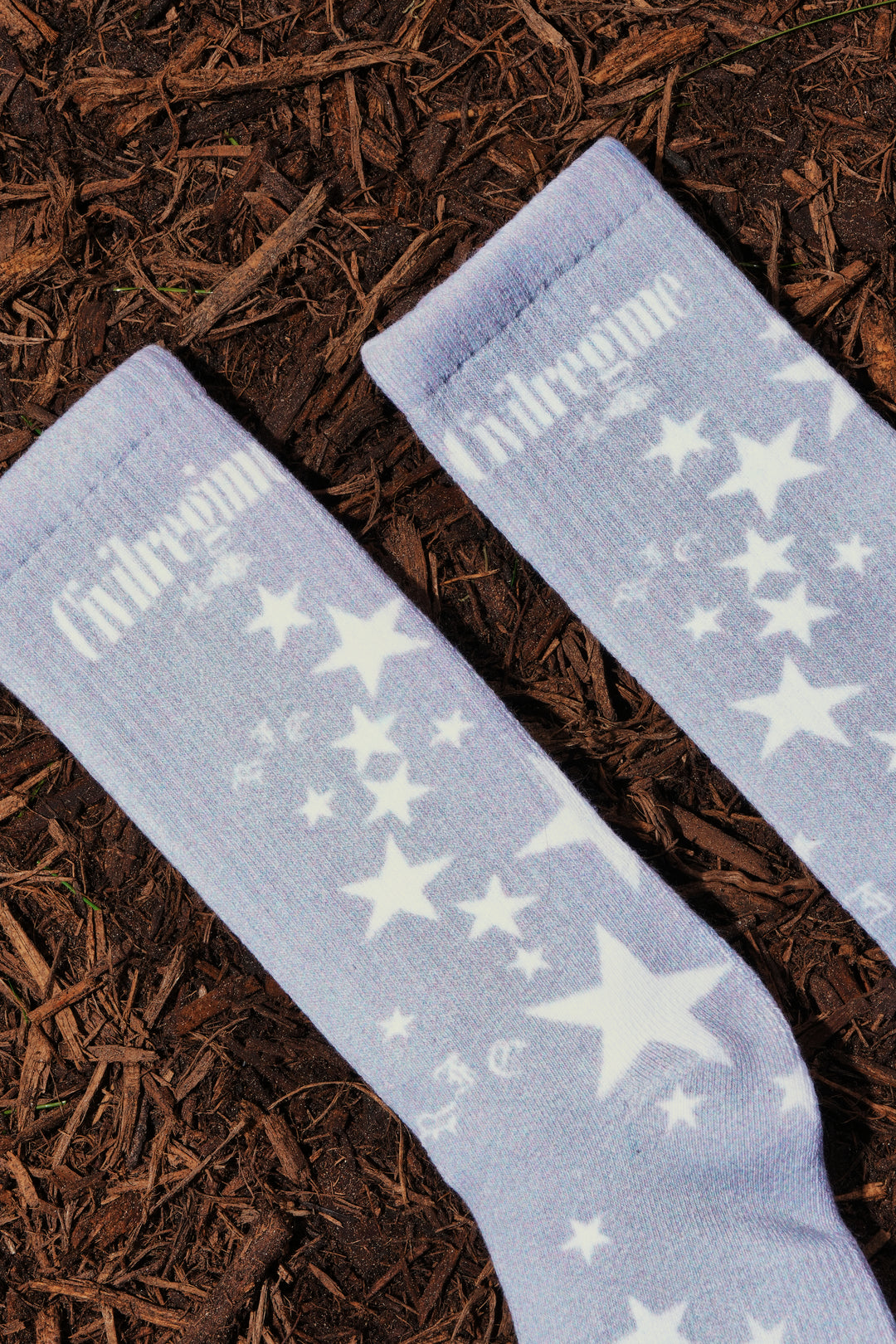 Rose Gazing Socks in Heather Gray