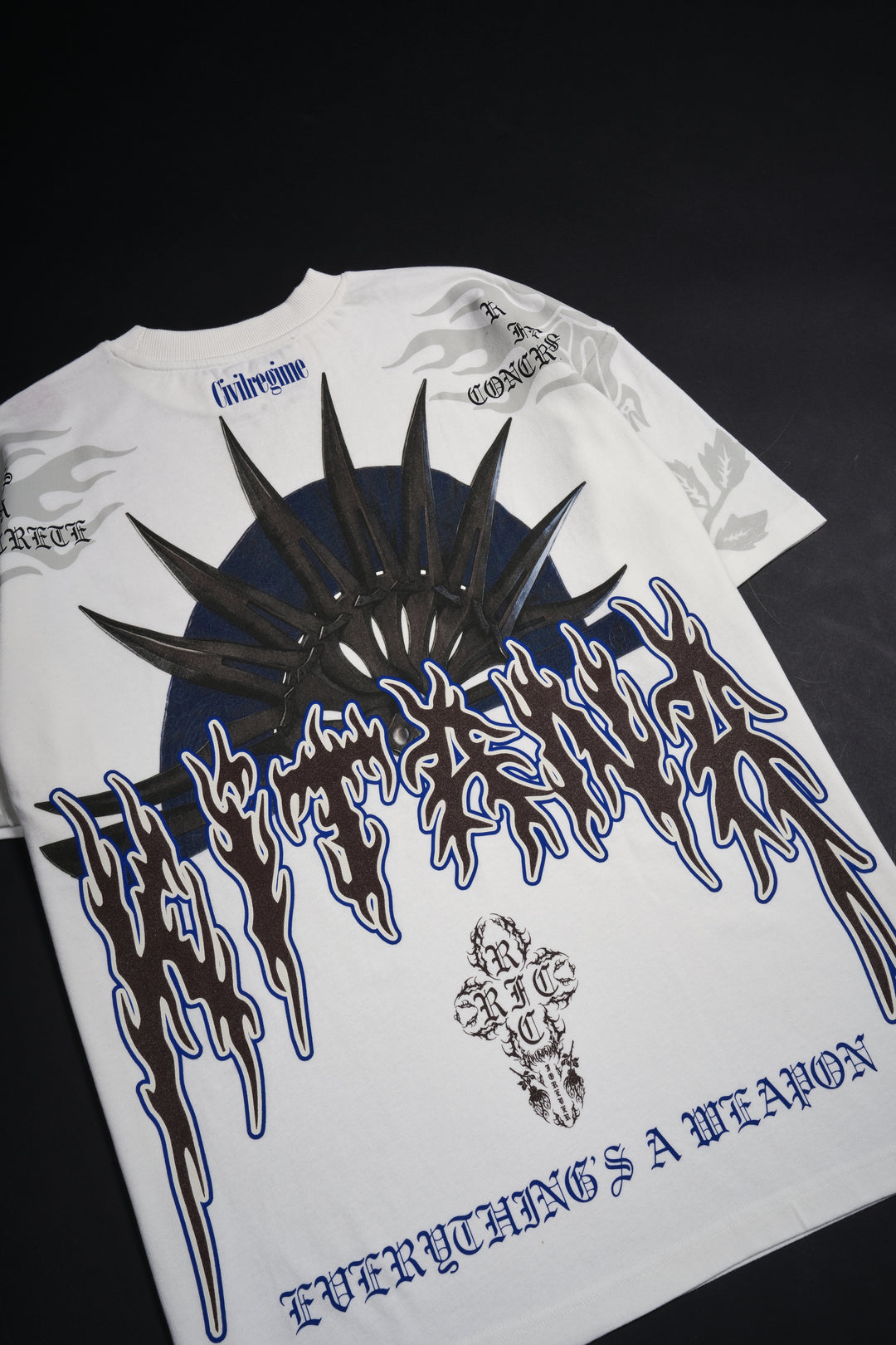 Everything's A Weapon American Classic Oversized Tee in Butter
