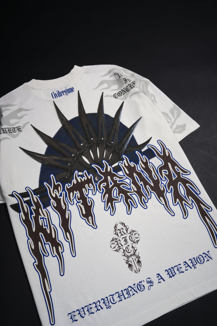 Everything's A Weapon American Classic Oversized Tee in Butter