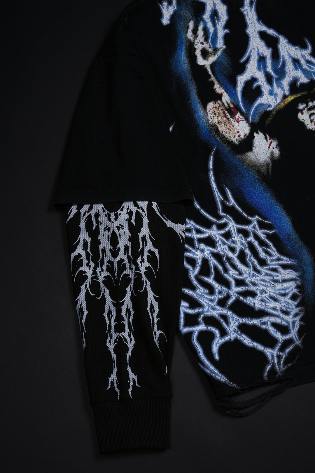 Power Of Raiden Distressed 199X Twofer in Vintage Black