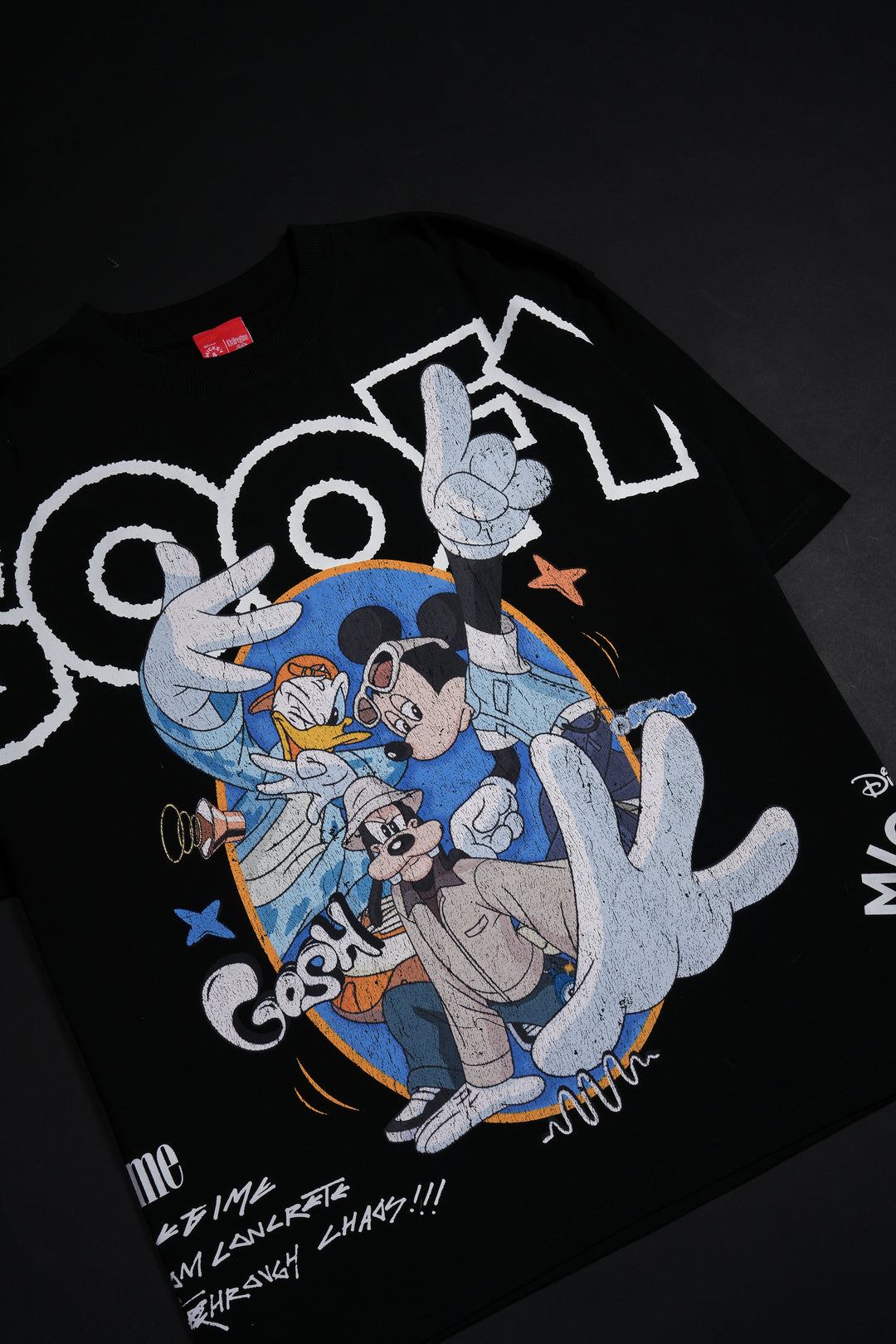 Goofy's Chaos 199X Oversized Tee in Black